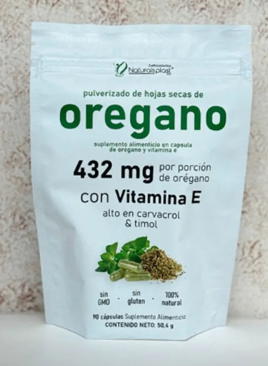 Oregano en capsulas con vitamina E 90 capsulas