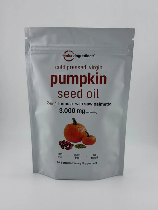 Aceite de semilla de calabaza con saw palmetto