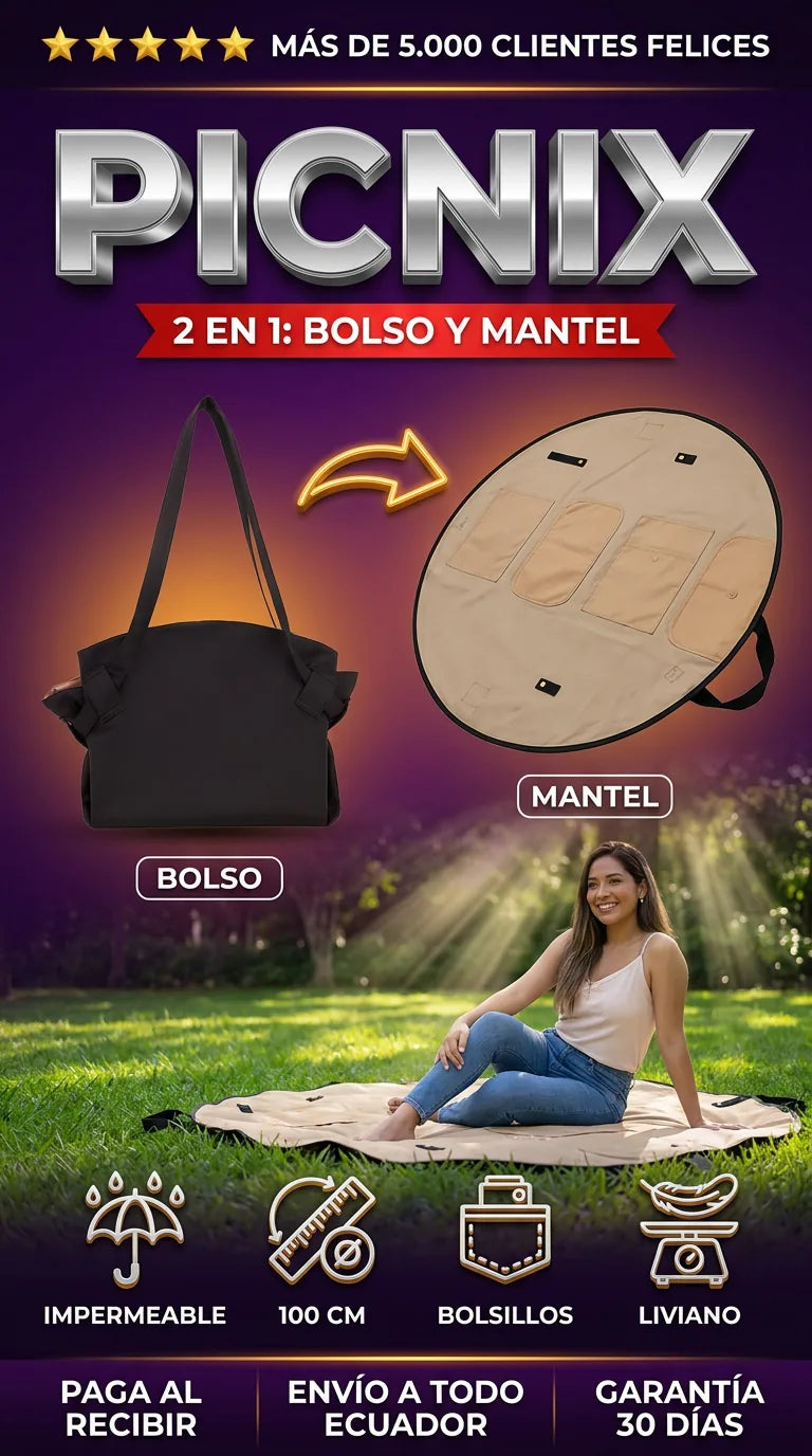 Bolso mantel de picnic 2 en 1 PICNIX